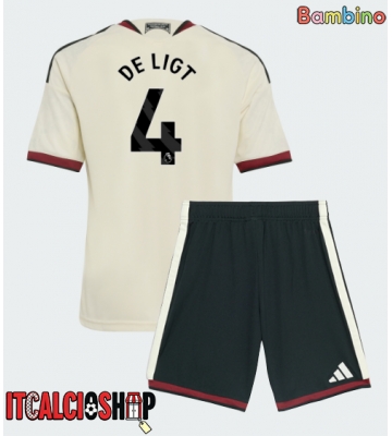 Manchester United Matthijs de Ligt #4 Terza Maglia Bambino 2026-27 Manica Corta (+ Pantaloni corti)